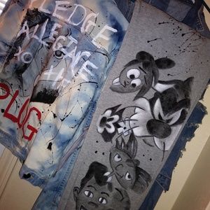 Hand- painted custom clothing.